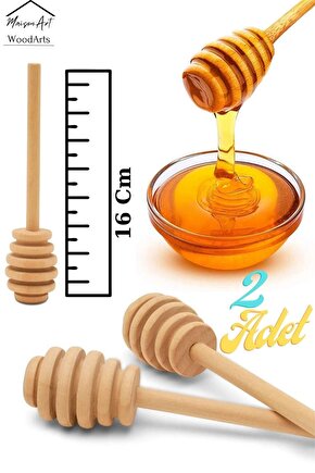 Mini 2 Li Ahşap Bal Kaşığı | El Yapımı Bal Çubuğu