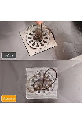 20 Adet Yapışkanlı Tek Kullanımlık Banyo Gider Saç Kıl Tutucu Ve Mutfak Evye Süzgeci
