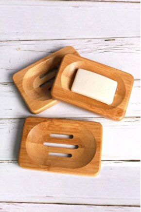 Bambu Dikdörtgen Sabunluk 11,5 x 7,5 x 1,7 Cm