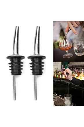 2 Adet Çelik Şişe Ucu Servis Aparatı Yağdanlık Tıpa Tapa Mantar Bar Restaurant Otel İçin Şişe Tıpası