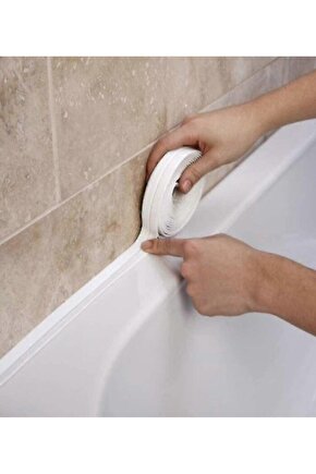 3,2 Mt Su Sızdırmaz Lavabo Küvet Tezgah Kenar Derz Bandı Banyo Mutfak Pencere Bandı