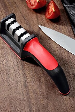 Bıçak Bileme Aleti Aparatı Profesyonel Bıçak Bileyici 3 Açılı Elmas Seramik Tungsten Çelik Bileme