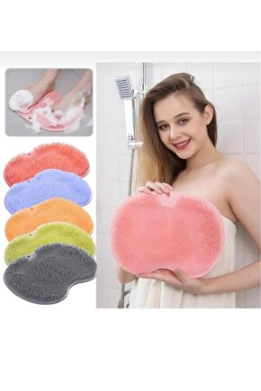 Vantuzlu Banyo Fırçası Ve Masaj Pedi Renkli