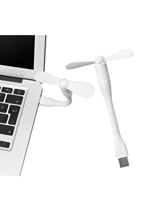 TAŞINABİLİR ESNEK BEYAZ USB MİNİ FAN SL-UF05 (4767) - LKM9168-2692
