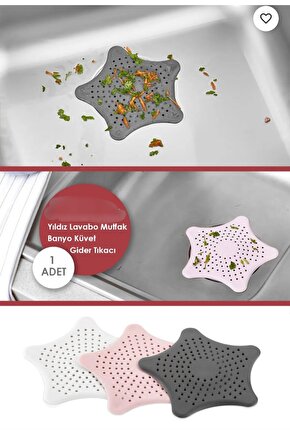 Lavabo ve küvet süzgeci vantuzlu kaymaz