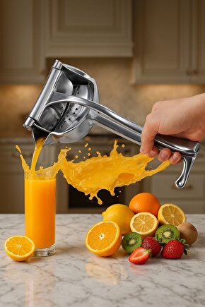 PASLANMAZ ÇELİK Alaşımlı Manuel Meyve Sıkacağı – El Tipi Juice Pres