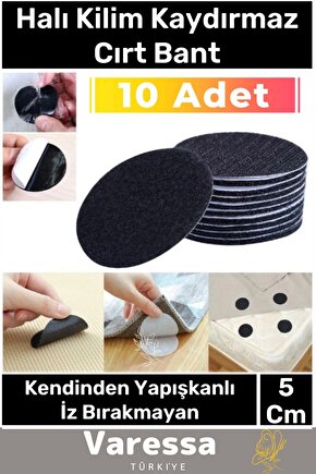 Deluxe Halı Kilim Sabitleyici Koltuk Kaydırmaz Kendinden Yapışkanlı Yıkanabilir 10 Adet Cırt Bant