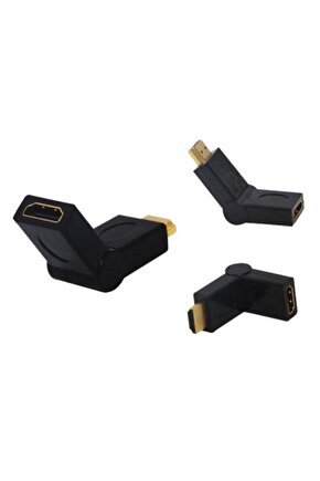 HDMI ERKEK DİŞİ ARA OYNAR BAŞLI APARAT (4767) - GMS5394-6961