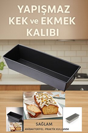 Yapışmaz Dikdörtgen Kek ve Ekmek Kalıbı