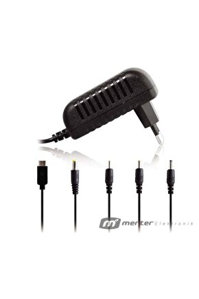S-Link SLX-52A 5-9-12 Volt - 2 Amper Çok Uçlu Telefon Tablet PC Akü Akıllı Şarj Adaptörü