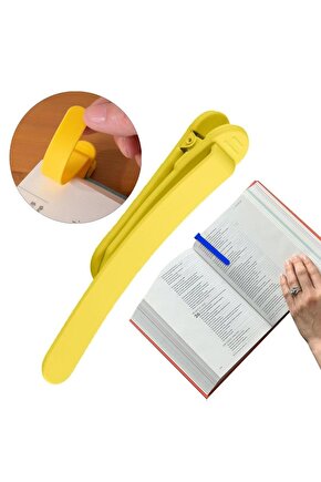 SN-26409 Ayıcık Kitap Okuma Ayracı Silikon Sarı Renk
