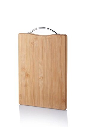 Metal Tutacaklı Lüx Bambu Kesme Tahtası 20*30 Cm