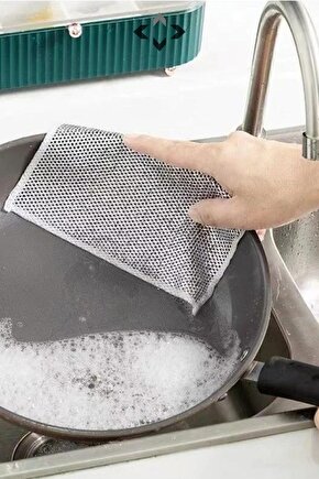 5 Adet Tel Bulaşık Bezi Çizmez Bulaşık Teli Çelik Bez 20x20 Inox Tel Bez Ip-mo