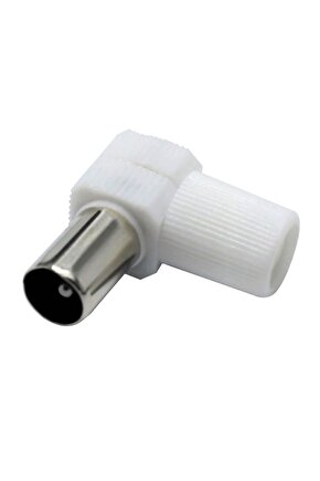 60 OHM L FİŞ ERKEK BEYAZ ANTEN FİŞİ (4767) - AGT1218-9353