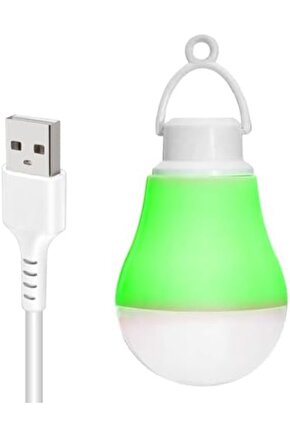 menaShop Ampul 12765 Beyaz Led USB Kablolu 1 Metre 5 Watt 5 Volt Yeni Rise 999662
