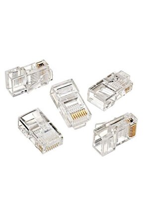 RJ45 CAT5CAT6 UÇ 8P8C POWERMASTER (100LÜK PAKET) POŞETLİ