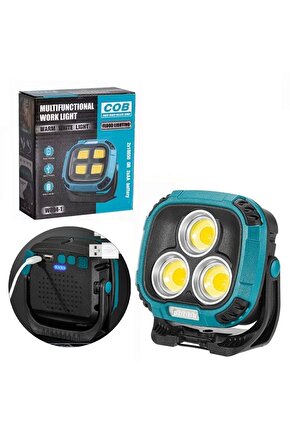 Powerbank Özellikli Kamp Lambası 3 Cob Ledli 30 Watt