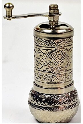 Gümüş Renk Armalı Karabiber Ve Baharat Değirmeni