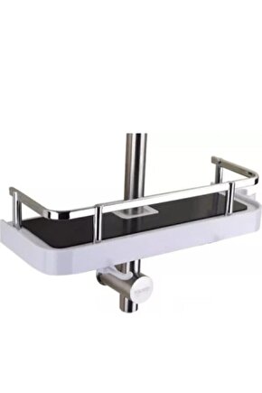 Banyo Rafı Şampuanlık Krom Kaplama Metal Korumalı Banyo Organizeri Duş Organizeri