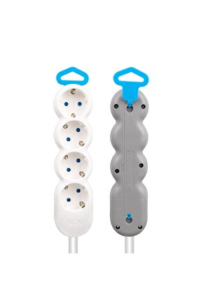 ShopZum VEA VE-2S4N 4LÜ 1.5 METRE KABLOLU GRUP PRİZ