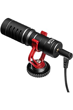BY-MM1 Pilsiz Kamera Üstü Çift Mikrofon, iPhone, Android, DSLR Kamera Uyumlu yni tsrm718675