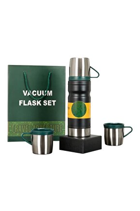 PASLANMAZ ÇELİK 680 ML VAKUMLU TERMOS SETİ (K0)