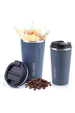 Sunup Paslanmaz Çelik 380 ml Vakumlu Kapaklı Termos Kupa