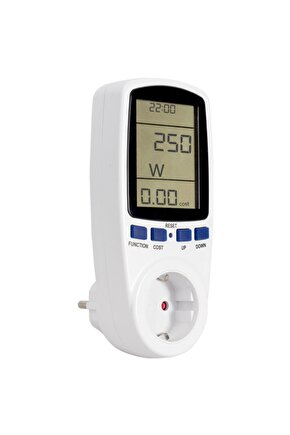 WATTMETRE ELEKTRİK ÖLÇÜM CİHAZI (230V-3680W-MAX-16A) (4767) - ETC4192-7357