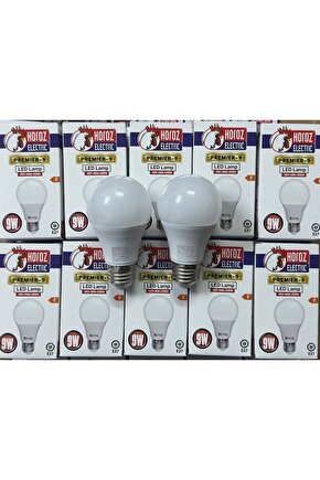Horoz Aydınlatma 9 Watt Beyaz Led Ampül 10 Ad Fiyatıdır %80 Tasarruflu