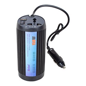 ShopZum PM-19826 12 VOLT - 150 WATT USBLİ ÇAKMAKTAN ARAÇ POWER INVERTER