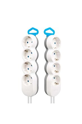 1. Kalite 1.5 Metre Uzatma Kablolu Grup Priz 4 Lü Elektrik Prizi AXE33-3F61