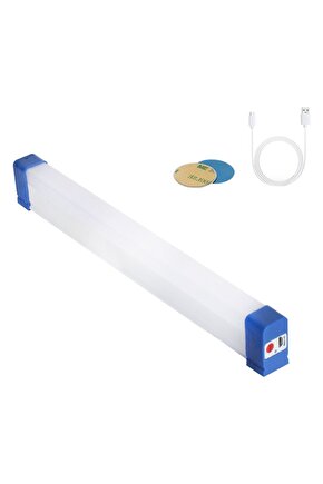 BK-300 Mıknatıslı Şarjlı 3 Modlu Solar Beyaz Lamba 32 Cm