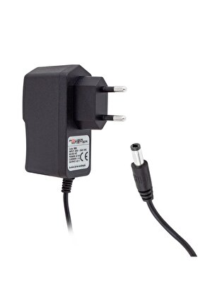 PM-8118 12 VOLT - 1 AMPER 5.5*2.5 UÇLU PLASTİK KASA PRİZ TİPİ ADAPTÖR