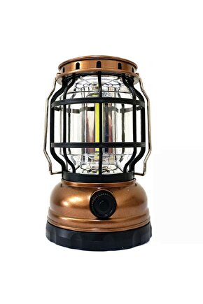 Antik Görünümlü Mini Gemici Feneri Pilli Çadır Lambası KPF7-MM23C