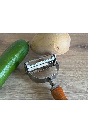 PATATES SOYACAĞI JULYEN AHŞAP SAPLI