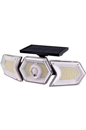 613461 ShopZum W774A SENSÖRLÜ SOLAR GÜNEŞ ENERJİLI 254 SMD LEDLİ 3 MODLU BEYAZ İNDUKSİYON LAMBASI