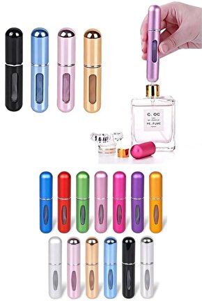 1 Adet Taşınabilir Cep Parfüm Şişesi Doldurma Atomizer Çantalık Dolabilir Mini Şişe 5ml