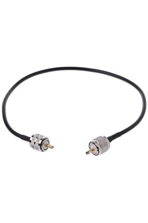 Rf Koaksiyel Kablo Konnektörü Uhf Pl259 Erkek Uhf Erkek Pl259 Rg58 Pigtail Kablosu 5 Siyah