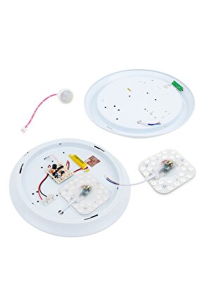 Lucestdrp 95Mm Beyaz 24 Ledli Sensörlü Şarjli Tavan Lambasi (4172) New