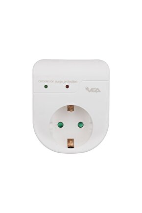 Mlvx Vea Ve-22416 16 Amper - 3500 Watt Led Göstergeli Tekli Akım Korumalı Priz Mlv Blsm