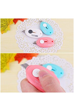 3 Adet Çok Amaçlı Çelik Bıçaklı Küçük Maket Bıçağı Mini Falçata AXE31-5K1