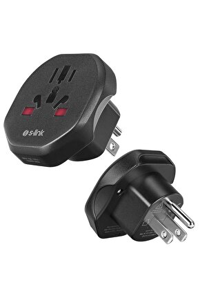S-LİNK SL-WL05 UNİVERSAL - AMERİKAN TİPİNE ÇEVİRİCİ PRİZ ADAPTÖR FİŞ