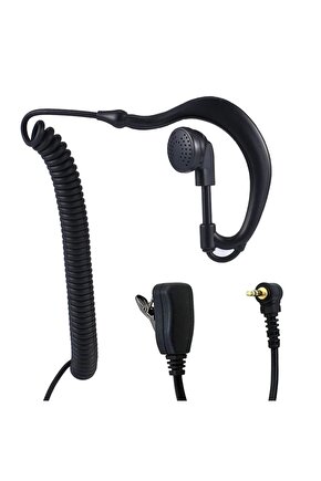 Siyah Arkalıklı Kulaklık Aselsan Cobra MT-655c MT-690 PM-865 PM-665 El Telsiz KPF9-5FM