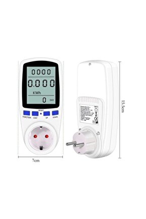 Dijital Wattmetre Enerji Sarfiyat Ölçer Tüketim Ölçer 220v Priz Gesi