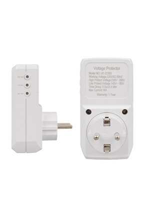 Dijital Renkli Voltaj Göstergeli Ekranlı 16A 3520W Akım Korumalı Priz AXE2-L9