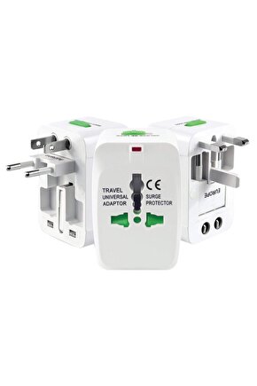 S-lınk Slx-wta03 Beyaz Unıversal Seyahat Adaptörü * Powermaster Çoklu Priz Çevirici Adaptör
