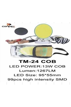 Panel Tipi 4 Metre Kablosuyla 13 Watt Akü Maşalı Seyyar Beyaz Işıklı Lamba