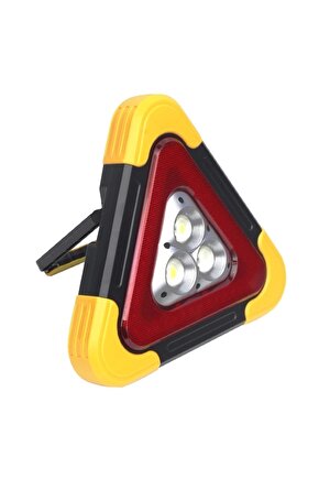 Güneş Enerjisi Şarjlı Led Işıklı Reflektör Kaza Arıza Trafik Lambası