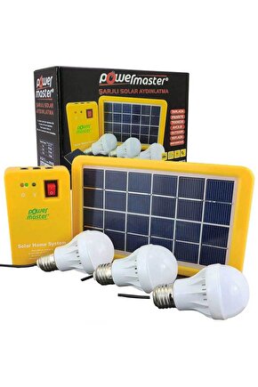Güneş Enerjisi ile Dolan Solar Panelli USB Şarj Cihazlı + Aydınlatma Lamba