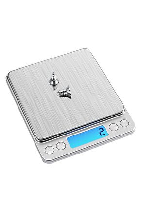 500 Dijital Metal Hassas Terazi 0.1 Gram Lcd Yüksek Çözünürlük